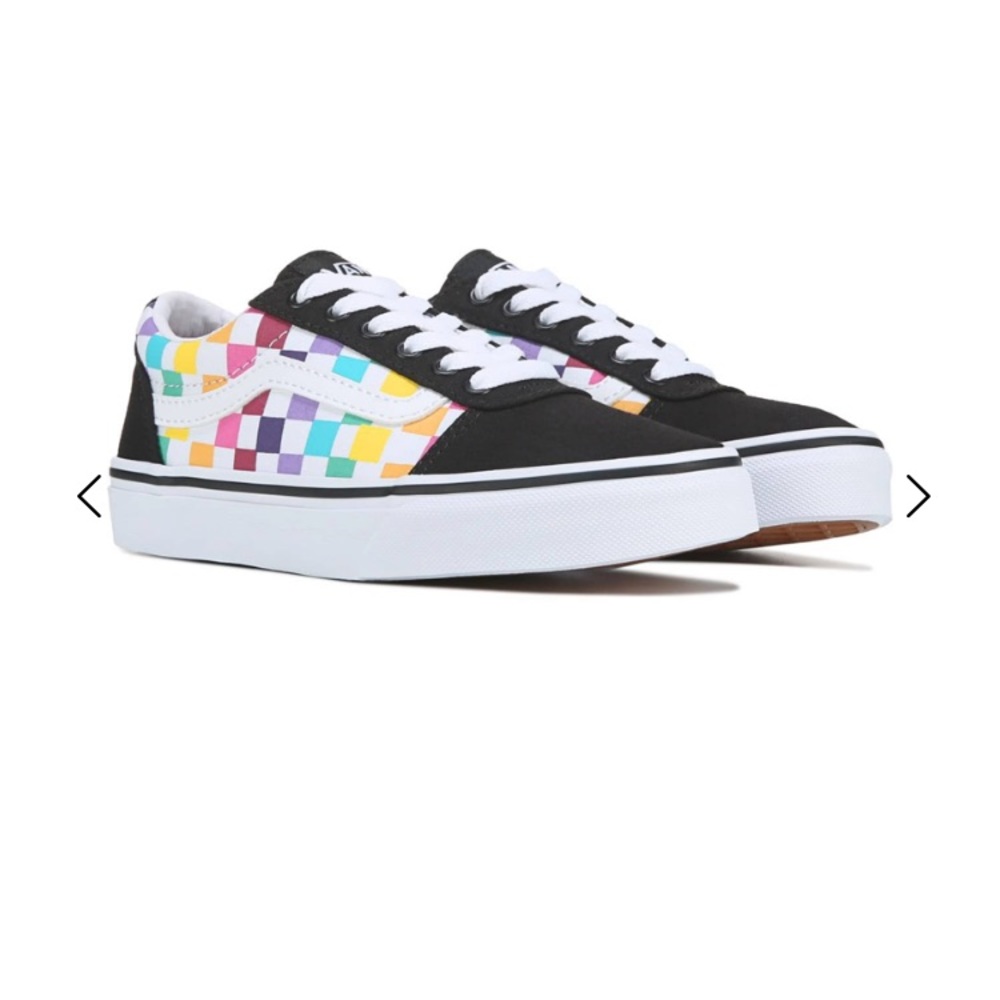 Vans Missy Old Skool Multicolored Checkered Skate Shoes